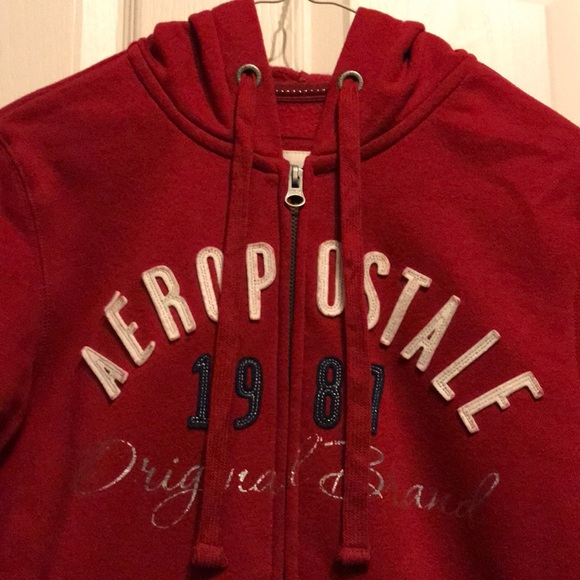 Red Aeropostale Women’s M Hoodie - Picture 3 of 5